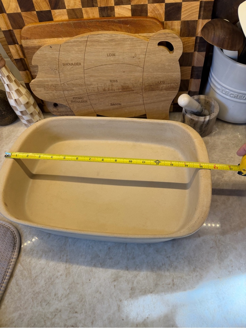 Pampered Chef Large rectangular stoneware baker - Picture 4 of 7